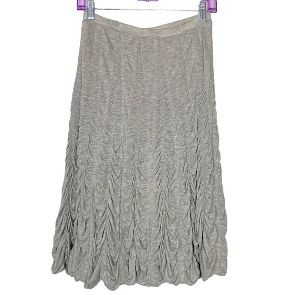 Vtg NWT TRACY REESE Women Savvy Chic Rouch Skirt Knee Length Sz XS Gray 73-10 - Picture 6 of 12